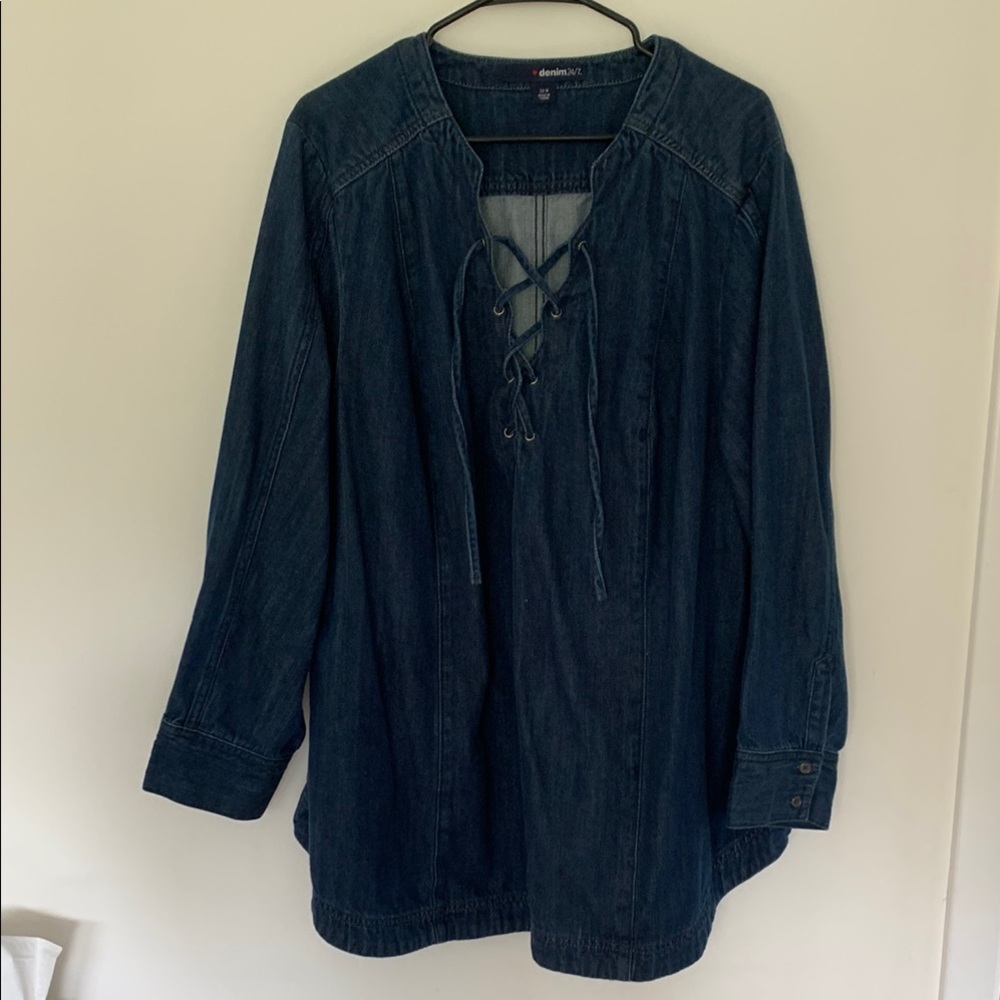 Rudy Jude inspired Dark Blue Denim Top